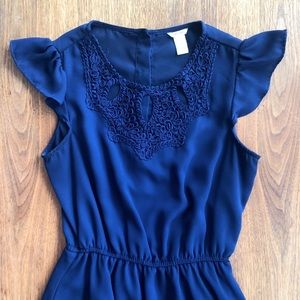 Forever 21 A-Line Dress w/ Flutter Sleeves